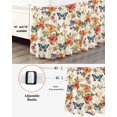 thumbnail image 3 of Spring Floral Wrap Around Bed Skirts for King Bed 18" Drop,Bed Skirt with Adjustable Elastic Belt Dust Ruffle Bed Valance for Bedroom Hotel Luxury Colorful Vintage Botanical Butterfly Bed Frame Cover, 3 of 7