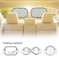 thumbnail image 5 of Yuyamidu Otter Car Window Shade for Baby Blue Heart Car Shades for Side Window 2 Pieces Car Rear Window Shade Block for Sedan SUV Truck UV Ray Lighting and Glare, 5 of 7