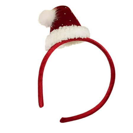 JZROCKER Christmas Bells Headband Tree Headwear Christmas Tree Santa Hat