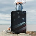 thumbnail image 5 of Cauagu American Flag Waving Print Print Travel Luggage Cover,Travel Dust-proof Suitcase Cover Softside Suitcase Protector for 18-32inch,Not Included Suitcase, 5 of 8
