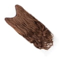 thumbnail image 2 of Pieza de extensión de cabello Universal para mujer, pieza de peluca sintética invisible en forma de U, sin marcar, marrón claro, rizado, 45cm/17,7 pulgadas, 2 of 8
