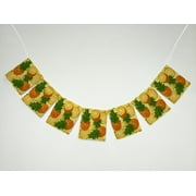 GCKG Summer Tropical Beach Pineapples Banner Bunting Garland Flag Sign for Home Family Party Decoration