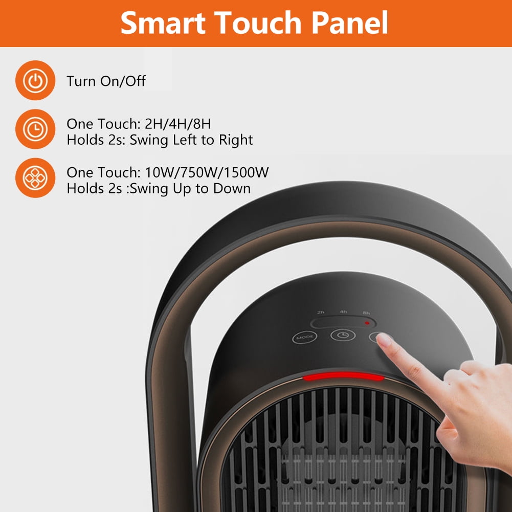 Buy Dulce Domi DHQN08 1500W Oscillating Space Heater, Indoor Heater