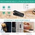 thumbnail image 4 of Mini Selladora de Bolsas 2 en 1, Portátil, Recargable, Selladora Al Vacío y Cortadora de Bolsas de Plástico de PVC para Refrigerios y Picnics Al Aire Libre., 4 of 5