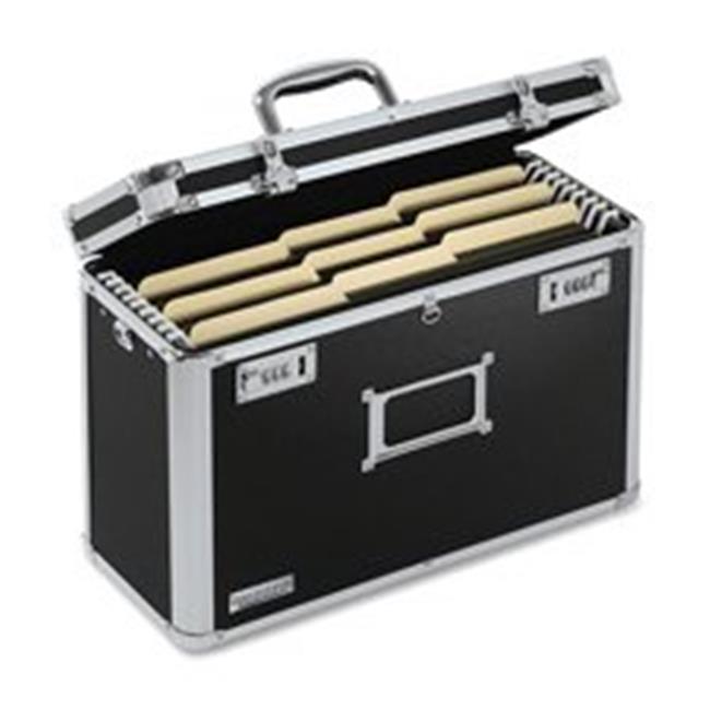 Locking File Tote Legal 16.75in.x7.25in.x12.25in. BlackChrome