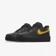thumbnail image 2 of Mens Ni&ke Air Force 1 Low Leather Black University Gold Ni&ke ID Kobe Mamba, 2 of 6