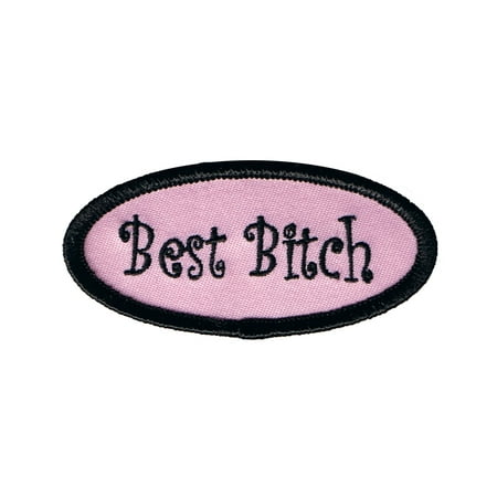 Best B*tch Name Tag Patch Novelty Badge Girls Bride Embroidered Iron On