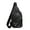 Black, variant on Waterproof Oxford Cloth Chest Pack - Multi-Functional, Stylish Design with Durable Materials