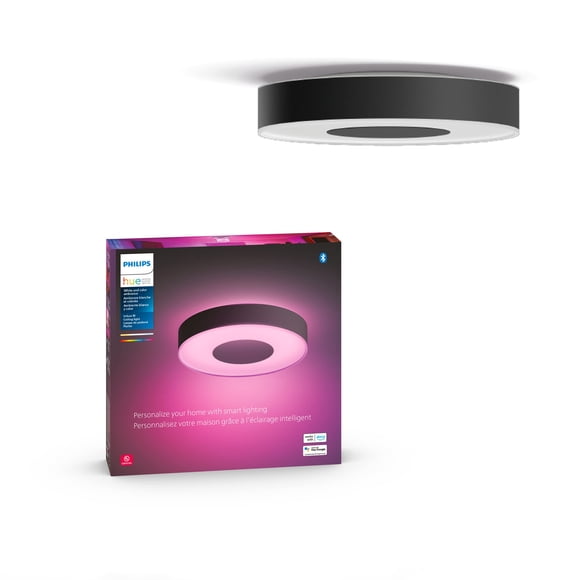 Lámpara de techo Philips Hue Infuse Medium Black, paquete de 1