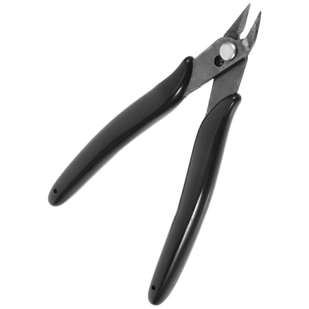 Yardwe Steel Side Cutters Black Electrical Wire Cutters for Wire Cutting