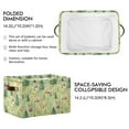 thumbnail image 2 of Yayeee 2 Pack Canvas Storage Basket with Handles for Shelves Fabric Bins Closet Organizer, Cartoon Forest Animals, 2 of 8