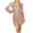 Rose Gold, variant on Short Dresses for Women V Neck Black Sequin Elegant Long Sleeve Party Dress Glitter Sparkly Mini Dress Flowy Ribbon Pleated Bodycon Wrap Wedding Guest Dress Evening Prom