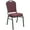 Burgundy Patterned Fabric/Silver Vein Frame, variant on Emma + Oliver Premium Patterned Black Crown Back Banquet Chair
