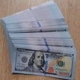 thumbnail image 3 of 300 Uds. De dinero de utilería, réplica de billete de dólar, dinero de juego falso, billete de recuerdo, billetes de dólar de imitación, 3 of 8
