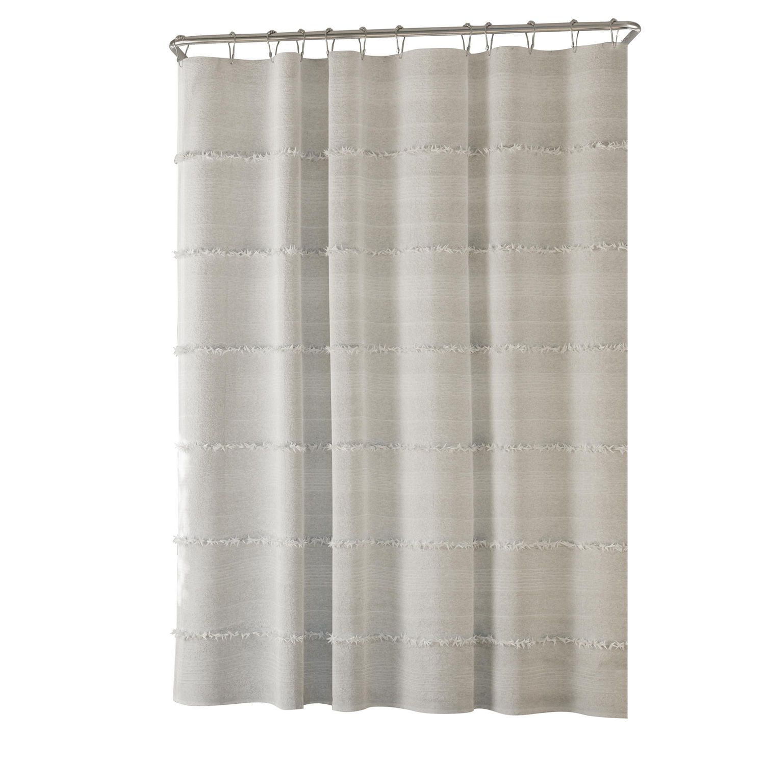 Hometrends Graham Tufted Loop Heavy Weight Woven Fabric Shower Curtain, 70" x 72"