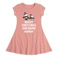 thumbnail image 1 of Peanuts - Merry Xmas Warm Wishes - Toddler And Youth Girls Fit And Flare Dress, 1 of 1