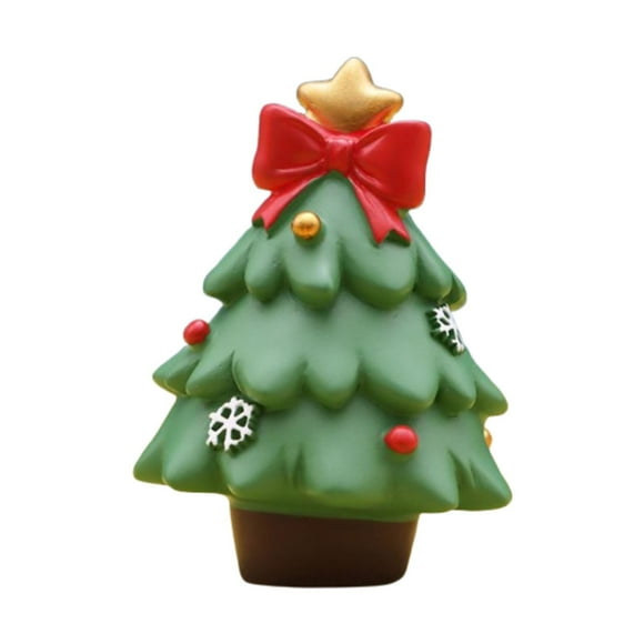 Estatua navideña de escritorio, adorno creativo, regalo de inauguración de la casa, resina navideña. Árbol de Navidad