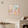 thumbnail image 3 of Color Symphony I Canvas Spring Abstracts by Art Remedy, Gold Frame, 40" x 40", 3 of 7