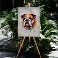 thumbnail image 4 of Watercolor Drip Bulldog Pop Art Colorful Portrait Artwork Vertical Matte Canvas Poster Dog Lover Gifts Idea Wall Art Home Decor - 01009, 4 of 5
