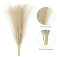 thumbnail image 3 of 2 Packs Faux Pampas Grass 17 Inch 10 Stem Artificial Grass for Decoration, Dark Coffee, 3 of 6