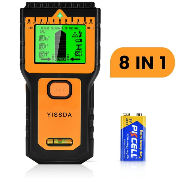 YISSDA Magnetic 8 in 1 Upgraded Stud Finder with HD LCD Screen