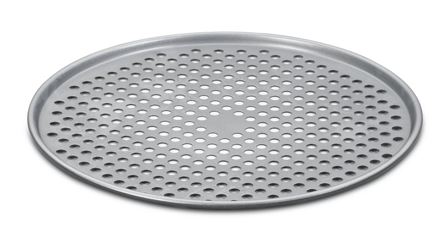 Non-stick Carbon Steel Pizza Pan Perforated Pizza Baking Tray Kitchen Gill 