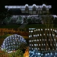 thumbnail image 6 of Net Lights Outdoor Mesh Lights，Led Net Lights Outdoor，Safe Adaptor Plug in Mesh Lights 8 Modes Connectable Fairy String Light for Garden Lawn Bushes and Holiday Wedding Party Decorations（Pink）, 6 of 8