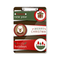 thumbnail image 1 of Merry mas Planche Colorée Illustration Clipboard Dossier Bloc-Notes Plaque de Support A4, 1 of 4