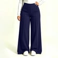 thumbnail image 2 of Wide Leg Sweatpants for Women Plus Size Elastic High Waisted Drawstring Loose Pants with Pockets for Fall Clothes, 2 of 7