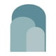 thumbnail image 1 of Calcomanía de pared con diseño de arco para decoración de cabecero de cama, habitación infantil, moderna, bohemia, para comedor, fiesta, oficina, , Azul, 1 of 8