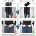 thumbnail image 5 of WHIPPY No Buckle Belts for Men Women Invisible Elastic Belt Adjustable Stretch Belt for Jeans Pants, 5 of 8