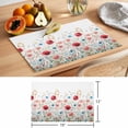 thumbnail image 6 of Independence Day Placemats Set of 1, Vintage Red Blue Concubine Flower Non-Slip Place Mats Washable Table Mats for Kitchen Dining Table Decorations Indoor/Outdoor, 6 of 9
