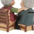 thumbnail image 3 of WHAMVOX  Resin Couple Figurines Anniversary Wedding Cake Topper Elder Elderly, 3 of 8