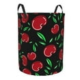 thumbnail image 2 of Xecao Cherry Print Laundry Hamper Basket,designed for Blanket Storage and Nursery Clothes in the Bedroom, 2 of 8
