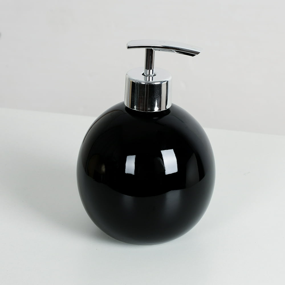 Refillable Ceramic Liquid Soap Dispenser Bottle with Plastic Pump for