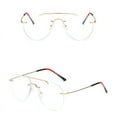 thumbnail image 2 of Blue Light Blocking Glasses Frame Rimless Frameless Glasses Oversized Frame Eyeglasses, 2 of 2