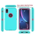 thumbnail image 3 of iPhone XR Cases, Sturdy Phone Case for iPhone XR 6.1", Tekcoo Full-Body Shockproof Protection Heavy Duty Armor Hard Plastic & Shock Absorption Rubber Rugged Bumper 3-in-1 Case Cover, 3 of 8