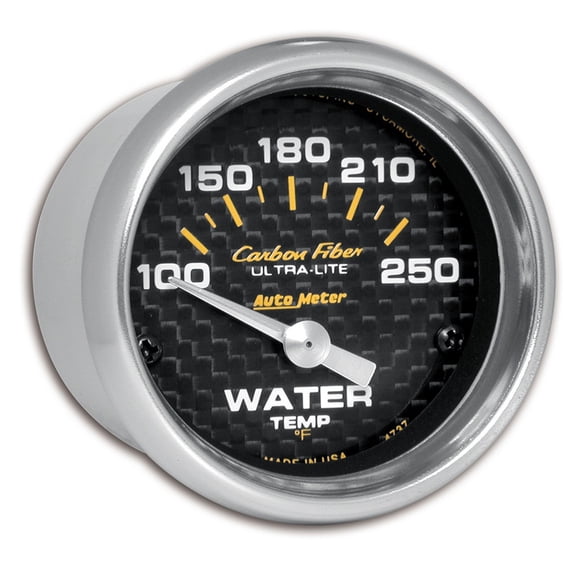AUTO METER 4737 2IN WATER TEMP, 100-250F SSE, CARBON FIBER