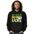 thumbnail image 3 of St Paddys Get In Your Licks Candy Owl Hoodie Sweatshirt Women Men Brisco Brands S, 3 of 6