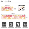 thumbnail image 3 of Yayeee Faucet Mat for Kitchen Sink 14.7" Diatomite Long Splash Guard Pad, Pink Floral Orange, 2 Pack, 3 of 7