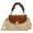 Brown, variant on Straw Crossbody Bag for Women Hand Woven Shoulder Bag Leather Top Handle Small Boho Purse Rattan Beach Handbags