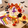 thumbnail image 7 of Halloween Decorations Saving, Light Up Halloween Themed Wreath Wall Hanging Ornament, Wall Hanging Garland, Spooky Porch Entryway Indoor Outdoor Mantel Halloween Holiday Party Scene Decoration Gift, 7 of 7