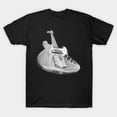 thumbnail image 1 of F Bass Guitar Electric Low End Instrument Musician Design Unisex T-Shirt, sizes up to 3XL, 1 of 4