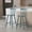 Blue Grey, variant on Dayalane Windsor Bar Stools Set of 2, 26" Farmhouse Wooden Counter Height Barstools with Spindle Back & Footrest, Armless Kitchen Island Stools for Bistro, Pub, Breakfast Bar,White