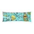 thumbnail image 2 of MKHERT Summer Travel Pattern Body Pillow Pillowcase Pillow Protector Cushion Cover 20x60 Inch, 2 of 2