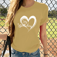 thumbnail image 2 of Cozyfort T Shirts for Women Oversized Heart/Butterfly Print Women's T-Shirt Short Sleeve Crewneck for Summer Summer Shirts for Women 2025, 2 of 4