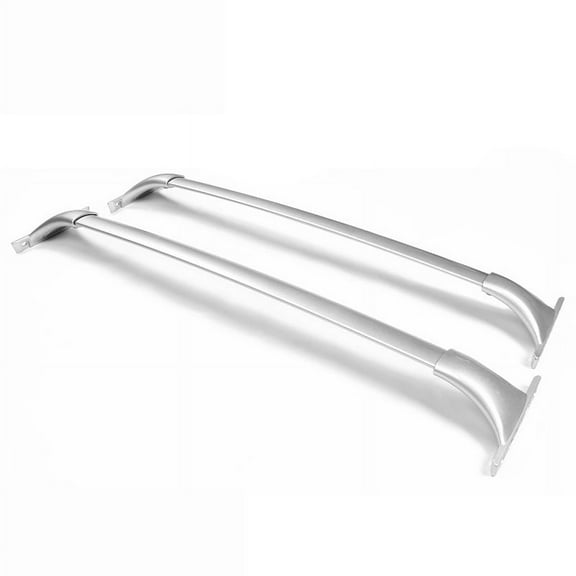 Ikon Motorsports Cross Bars Compatible with 14-20 Nissan Rogue W/ Roof Rails OE Factory Style Roof Rack Cross Bar Silver - Aluminum