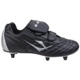 thumbnail image 2 of Mirak Forward - Botines de fútbol/rugby con tachuelas removibles para niños (Negro), 2 of 3