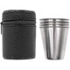 thumbnail image 3 of Set of 4 Stainless Steel Shot Cups 70ml Portable Wine Cups Drinking Vessel with Leather Carrying Case - q36, 3 of 5