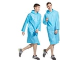 thumbnail image 2 of Imperméable Portable Eva Extérieur Voyage Imperméable Transparent Ponchos de Pluie à Capuche, 2 of 4